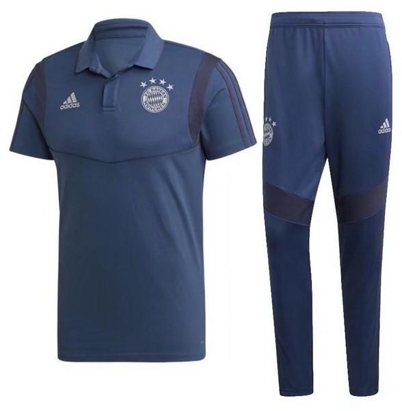 Polo Conjunto Completo Bayern Munich 2019-20 Azul